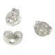 Metalen oorbel stopper Butterfly Zilver